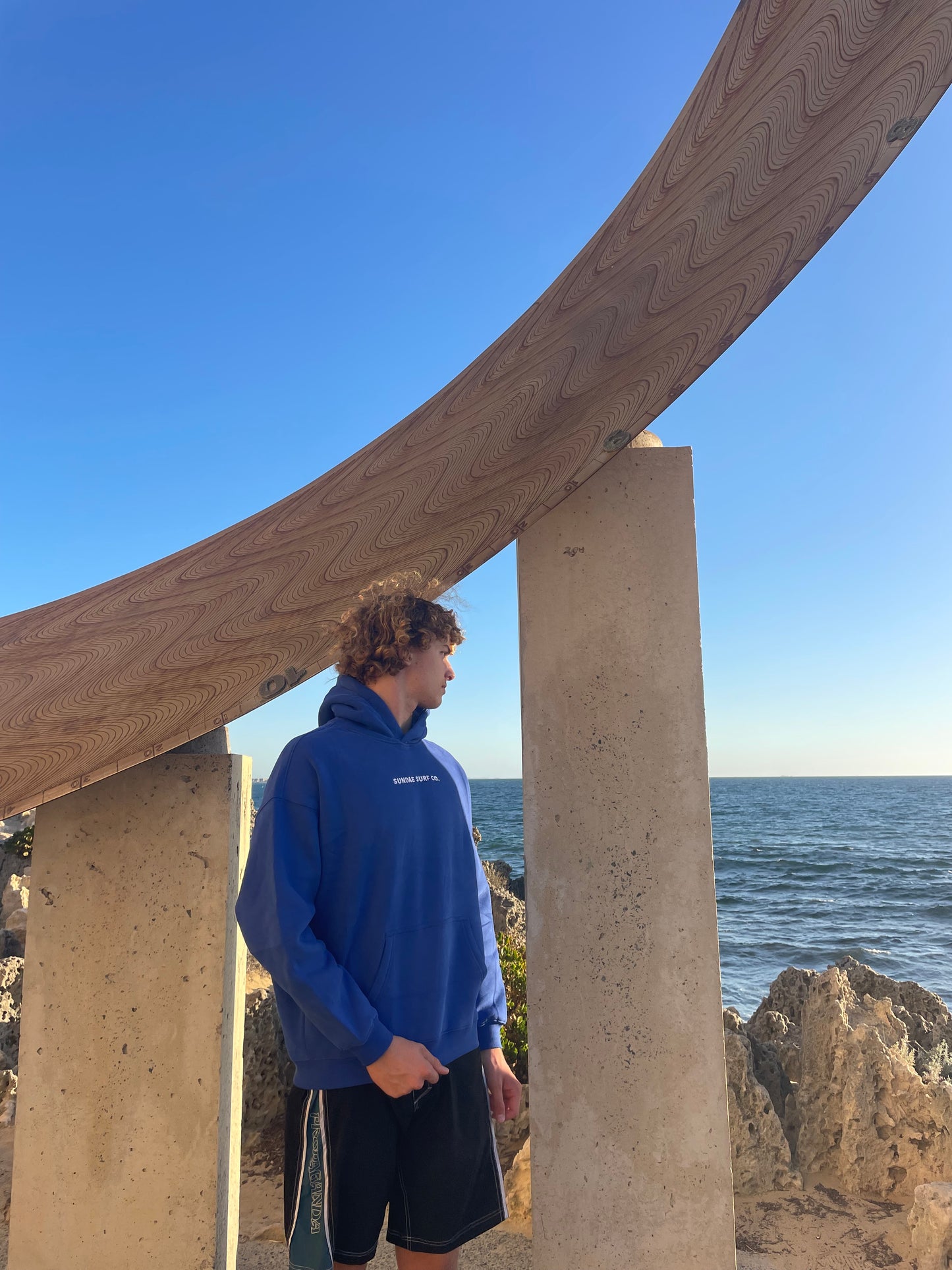 Essentials - Blue Hoodie