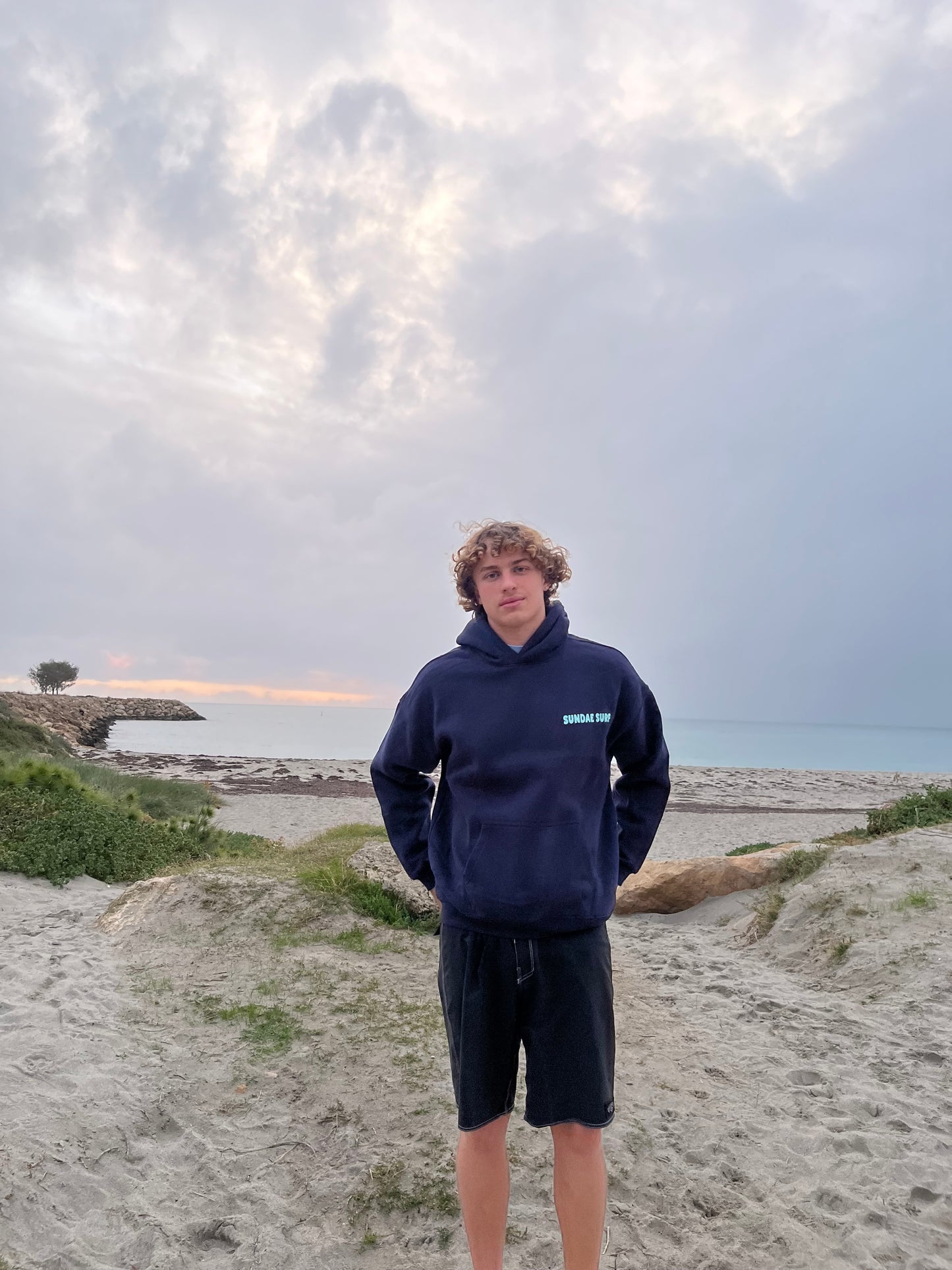 Sundae Surf Hoodie - Deep Mint