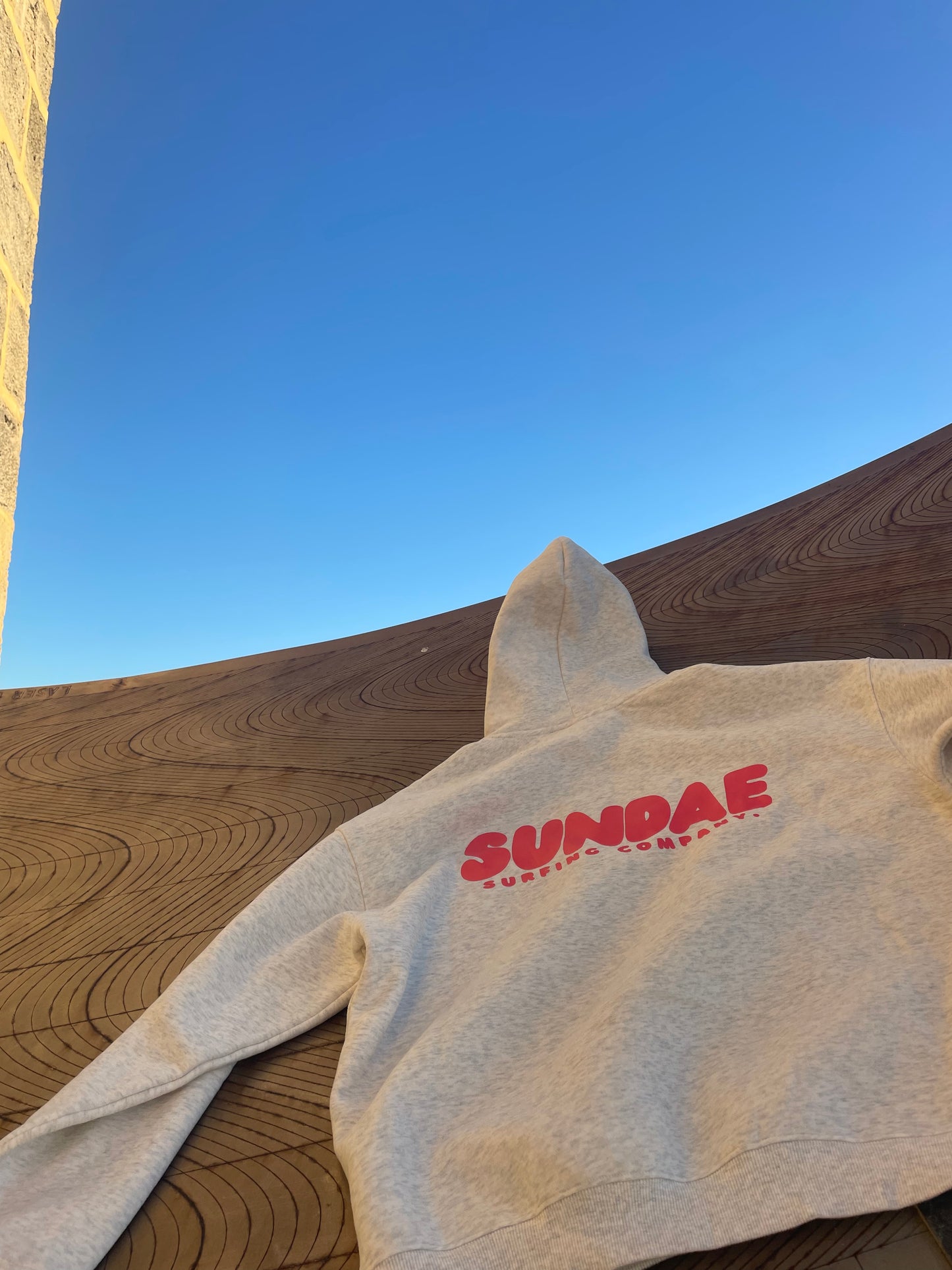 Essentials - Grey/Red Hoodie