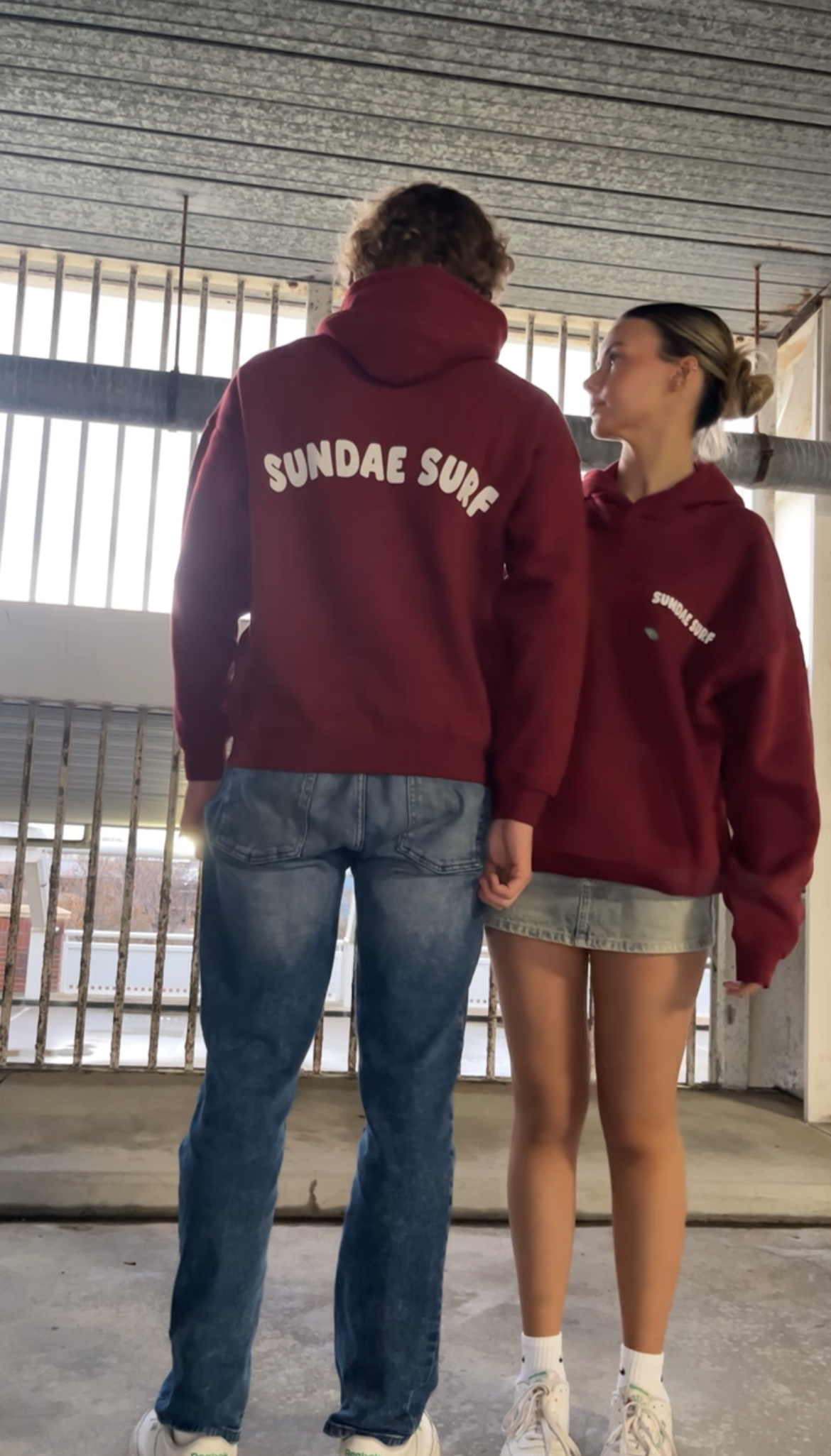Sundae Surf Hoodie - Dark Red